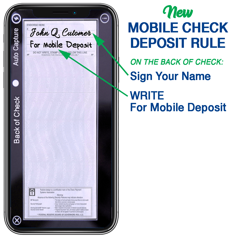 Mobile Check Deposit Endorsement Rules