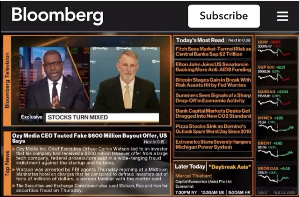 Bloomberg TV screenshot