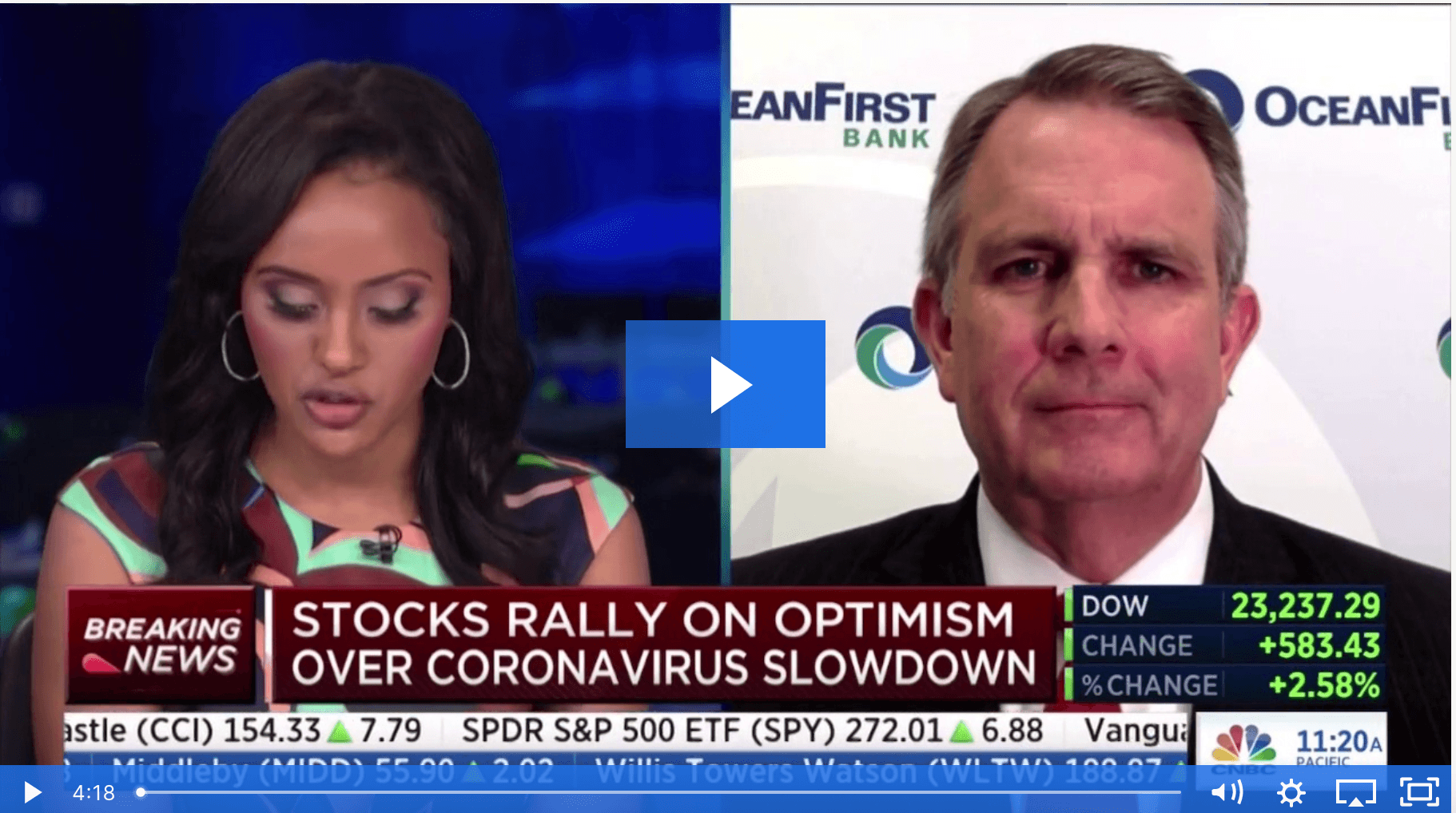 Screenshot of CNBC video