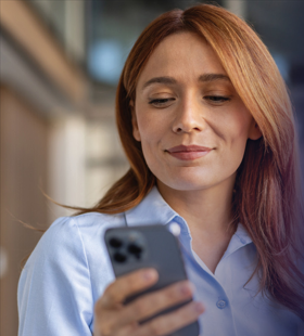 Woman on her cell phone